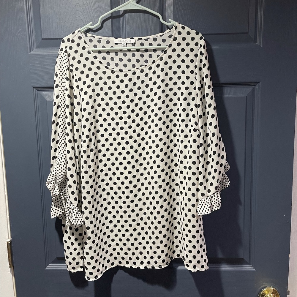New Rose & Olive Blouse